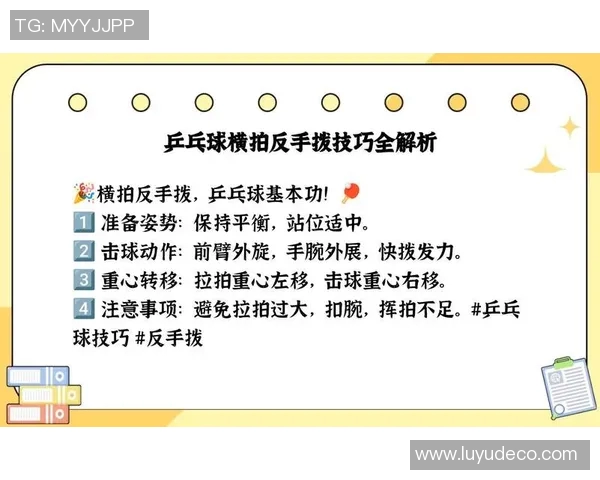 从零起步掌握乒乓球技巧全解析助你成为乒乓球高手的必备指南 从零起步掌握乒乓球技巧全解析助你成为乒乓球高手的必备指南