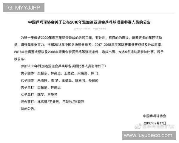 成都乒乓球队在亚运会上的耐力表现分析与启示